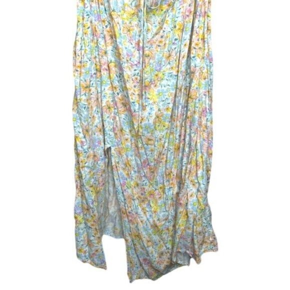 ELOQUII Cinched Front Floral Midi A-Line Dress Size 18W - Picture 5 of 12